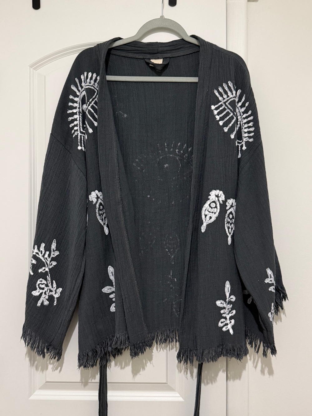 Evil Eye-Detail Kimono - Picture 3 of 5